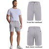 image:imageCOOFANDY Mens Casual Shorts 7 Stretch Golf Shorts with 4 Pockets Quick Dry Lightweight Shorts Dress for Hiking WorkLight Grey