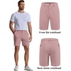 image:imageCOOFANDY Mens Casual Shorts 7 Stretch Golf Shorts with 4 Pockets Quick Dry Lightweight Shorts Dress for Hiking WorkPink