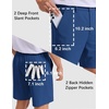 image:imageCOOFANDY Mens Casual Shorts 7 Stretch Golf Shorts with 4 Pockets Quick Dry Lightweight Shorts Dress for Hiking WorkRoyal Blue