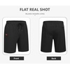 image:imageCOOFANDY Mens Casual Shorts 9 Cotton Drawstring Elastic Waist Lightweight Summer Beach Shorts with PocketsAblack