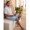 image:imageCOOFANDY Mens Casual Shorts 9 Cotton Drawstring Elastic Waist Lightweight Summer Beach Shorts with PocketsBaby Blue