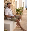 image:imageCOOFANDY Mens Casual Shorts 9 Cotton Drawstring Elastic Waist Lightweight Summer Beach Shorts with PocketsKhaki2