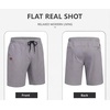 image:imageCOOFANDY Mens Casual Shorts 9 Cotton Drawstring Elastic Waist Lightweight Summer Beach Shorts with PocketsLight Grey