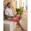 image:imageCOOFANDY Mens Casual Shorts 9 Cotton Drawstring Elastic Waist Lightweight Summer Beach Shorts with PocketsPink