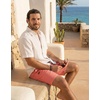 image:imageCOOFANDY Mens Casual Shorts 9 Cotton Drawstring Elastic Waist Lightweight Summer Beach Shorts with PocketsPink