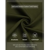 image:imageCOOFANDY Mens Casual Shorts 9 Elastic Waist Chino Shorts Lightweight Summer Dress Shorts with PocketsArmy Green