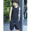 image:imageCOOFANDY Mens Casual Shorts 9 Elastic Waist Chino Shorts Lightweight Summer Dress Shorts with PocketsBlack
