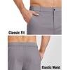 image:imageCOOFANDY Mens Casual Shorts 9 Elastic Waist Chino Shorts Lightweight Summer Dress Shorts with PocketsGrey