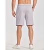 image:imageCOOFANDY Mens Casual Shorts 9 Elastic Waist Chino Shorts Lightweight Summer Dress Shorts with PocketsLight Grey