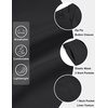 image:imageCOOFANDY Mens Casual Shorts 9 Flat Front Elastic Waist Linen Dress Shorts Lightweight Summer Outfits with PocketsBlack