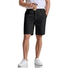 image:imageCOOFANDY Mens Casual Shorts 9 Flat Front Elastic Waist Linen Dress Shorts Lightweight Summer Outfits with PocketsBlack