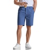 image:imageCOOFANDY Mens Casual Shorts 9 Flat Front Elastic Waist Linen Dress Shorts Lightweight Summer Outfits with PocketsBlue