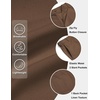 image:imageCOOFANDY Mens Casual Shorts 9 Flat Front Elastic Waist Linen Dress Shorts Lightweight Summer Outfits with PocketsBrown