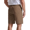 image:imageCOOFANDY Mens Casual Shorts 9 Flat Front Elastic Waist Linen Dress Shorts Lightweight Summer Outfits with PocketsBrown