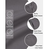 image:imageCOOFANDY Mens Casual Shorts 9 Flat Front Elastic Waist Linen Dress Shorts Lightweight Summer Outfits with PocketsDark Gray