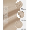 image:imageCOOFANDY Mens Casual Shorts 9 Flat Front Elastic Waist Linen Dress Shorts Lightweight Summer Outfits with PocketsKhaki