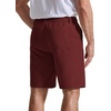 image:imageCOOFANDY Mens Casual Shorts 9 Flat Front Elastic Waist Linen Dress Shorts Lightweight Summer Outfits with PocketsMaroon