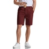 image:imageCOOFANDY Mens Casual Shorts 9 Flat Front Elastic Waist Linen Dress Shorts Lightweight Summer Outfits with PocketsMaroon