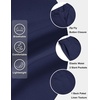 image:imageCOOFANDY Mens Casual Shorts 9 Flat Front Elastic Waist Linen Dress Shorts Lightweight Summer Outfits with PocketsNavy Blue