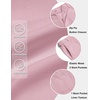 image:imageCOOFANDY Mens Casual Shorts 9 Flat Front Elastic Waist Linen Dress Shorts Lightweight Summer Outfits with PocketsPink