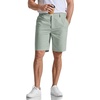 image:imageCOOFANDY Mens Casual Shorts 9 Flat Front Elastic Waist Linen Dress Shorts Lightweight Summer Outfits with PocketsSage Green
