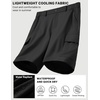 image:imageCOOFANDY Mens Casual Shorts 9 Lightweight Cargo Shorts for Golf Hiking Work Fishing with 5 PocketsBlack