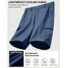 image:imageCOOFANDY Mens Casual Shorts 9 Lightweight Cargo Shorts for Golf Hiking Work Fishing with 5 PocketsBlue