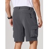 image:imageCOOFANDY Mens Casual Shorts 9 Lightweight Cargo Shorts for Golf Hiking Work Fishing with 5 PocketsDark Gray