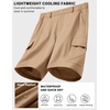 image:imageCOOFANDY Mens Casual Shorts 9 Lightweight Cargo Shorts for Golf Hiking Work Fishing with 5 PocketsKhaki