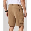 image:imageCOOFANDY Mens Casual Shorts 9 Lightweight Cargo Shorts for Golf Hiking Work Fishing with 5 PocketsKhaki