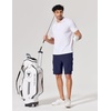 image:imageCOOFANDY Mens Casual Shorts 9 Lightweight Cargo Shorts for Golf Hiking Work Fishing with 5 PocketsNavy Blue