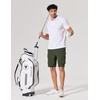 image:imageCOOFANDY Mens Casual Shorts 9 Lightweight Cargo Shorts for Golf Hiking Work Fishing with 5 PocketsOlive Green