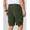 image:imageCOOFANDY Mens Casual Shorts 9 Lightweight Cargo Shorts for Golf Hiking Work Fishing with 5 PocketsOlive Green