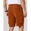 image:imageCOOFANDY Mens Casual Shorts 9 Lightweight Cargo Shorts for Golf Hiking Work Fishing with 5 PocketsOrange