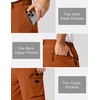 image:imageCOOFANDY Mens Casual Shorts 9 Lightweight Cargo Shorts for Golf Hiking Work Fishing with 5 PocketsOrange