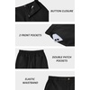 image:imageCOOFANDY Mens Casual Shorts ClassicFit 9 Chino Shorts Cotton Stretch Golf Short with 4 PocketsBlack