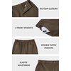 image:imageCOOFANDY Mens Casual Shorts ClassicFit 9 Chino Shorts Cotton Stretch Golf Short with 4 PocketsDark Olive