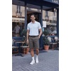 image:imageCOOFANDY Mens Casual Shorts ClassicFit 9 Chino Shorts Cotton Stretch Golf Short with 4 PocketsGrey
