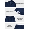 image:imageCOOFANDY Mens Casual Shorts ClassicFit 9 Chino Shorts Cotton Stretch Golf Short with 4 PocketsNavy