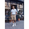 image:imageCOOFANDY Mens Casual Shorts ClassicFit 9 Chino Shorts Cotton Stretch Golf Short with 4 PocketsStone