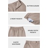 image:imageCOOFANDY Mens Casual Shorts ClassicFit 9 Chino Shorts Cotton Stretch Golf Short with 4 PocketsStone