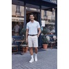 image:imageCOOFANDY Mens Casual Shorts ClassicFit 9 Chino Shorts Cotton Stretch Golf Short with 4 PocketsWhite