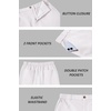 image:imageCOOFANDY Mens Casual Shorts ClassicFit 9 Chino Shorts Cotton Stretch Golf Short with 4 PocketsWhite