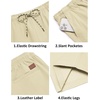 image:imageCOOFANDY Mens Casual Shorts Cotton Drawstring 9 inch Chino Shorts Stretch Elastic Waist Summer Beach Golf ShortsBeige