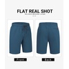 image:imageCOOFANDY Mens Casual Shorts Cotton Drawstring 9 inch Chino Shorts Stretch Elastic Waist Summer Beach Golf ShortsBlue