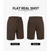 image:imageCOOFANDY Mens Casual Shorts Cotton Drawstring 9 inch Chino Shorts Stretch Elastic Waist Summer Beach Golf ShortsBrown