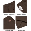 image:imageCOOFANDY Mens Casual Shorts Cotton Drawstring 9 inch Chino Shorts Stretch Elastic Waist Summer Beach Golf ShortsBrown