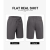 image:imageCOOFANDY Mens Casual Shorts Cotton Drawstring 9 inch Chino Shorts Stretch Elastic Waist Summer Beach Golf ShortsDark Grey