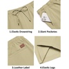 image:imageCOOFANDY Mens Casual Shorts Cotton Drawstring 9 inch Chino Shorts Stretch Elastic Waist Summer Beach Golf ShortsLight Coffee
