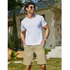 image:imageCOOFANDY Mens Casual Shorts Cotton Drawstring 9 inch Chino Shorts Stretch Elastic Waist Summer Beach Golf ShortsLight Coffee